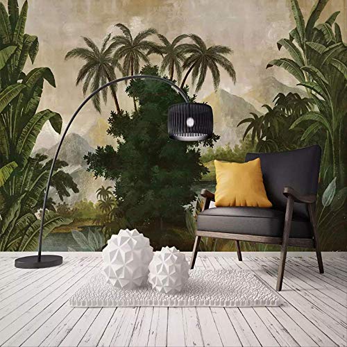 Stile Europeo Retrò Foresta Pluviale Tropicale Pianta Fotomurali Carta Da Parati 3d Soggiorno Camera Da Letto Sfondo Pittura Murale Decorazioni Per La