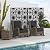 Domi Metal Privacy Screens and Panels with Free Standing, Freestanding Outdoor Indoor Privacy Screen, Decorative Privacy Screen for Balcony Patio Garden, Sun Flower Shape