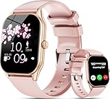 OUKITEL Orologio da donna rosa 2.0' HD Smartwatch donna con chiamata Bluetooth, impermeabile IP68, orologio sportivo con 140+modalità sportive, podometro/sonno/cardiofrequenzimetro per Android/iOS