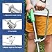 LOVYNO String Trimmer Handle Grip Trimmer Handle Ergonomic Trimmer Grip Weed Eater Handle Extension with Bracket Clamp Weeder Handle Lawn Trimmer Handle Grip (Silver)
