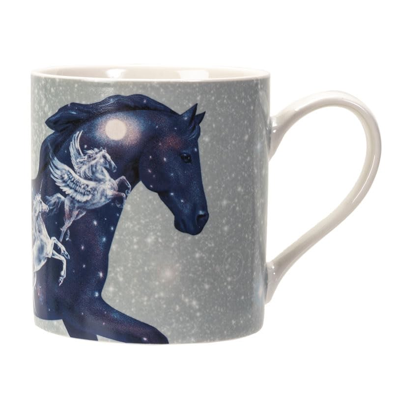 Taza de cerámica con diseño celestial de Pegaso 13 oz miniatura 1