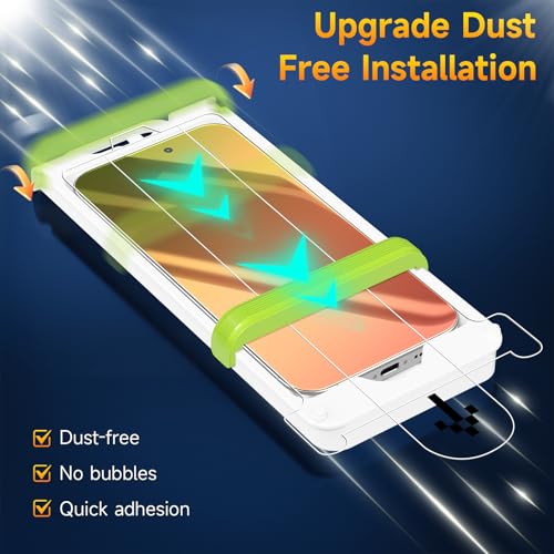 Image of 2 Pack Privacy Screen Protector Compatible for iPhone 17 Pro Max, Red to Green Gradient Anti-Spy Glass Film, Shatterproof, Anti-Scratch, Touch Sensitive, No Bubbles Installation Tool(Not Compatible with iPhone 17 Pro)