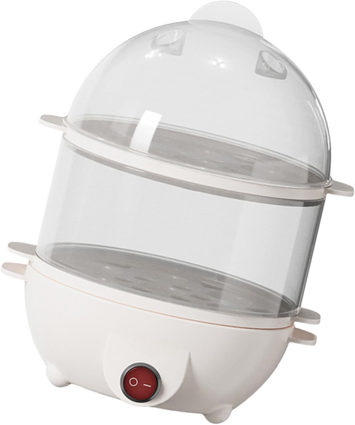 Automatic Eggs Boiler Cooker 14 Cup Capacity Steamer For Dumplings Vegetables Portable Breakfast Maker For Dorm Thermal Sensor Auto Shutoff Cooker