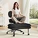 DurayLoly Cross Legged Office Chair, Criss Cross Desk Chair ADHD Meditation Kneeling Seat with Height Adjustable Seat for ADHD,Relaxation, Home Office,Black