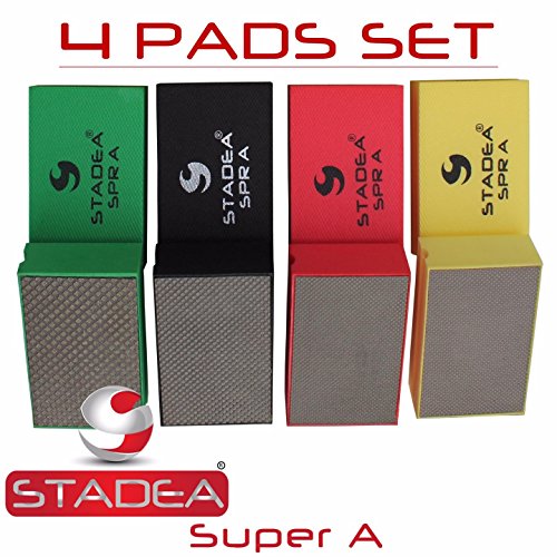 Stadea HPW107K Diamond Hand Polishing Pads - Glass Marble Concrete Stone Hand Polishing
