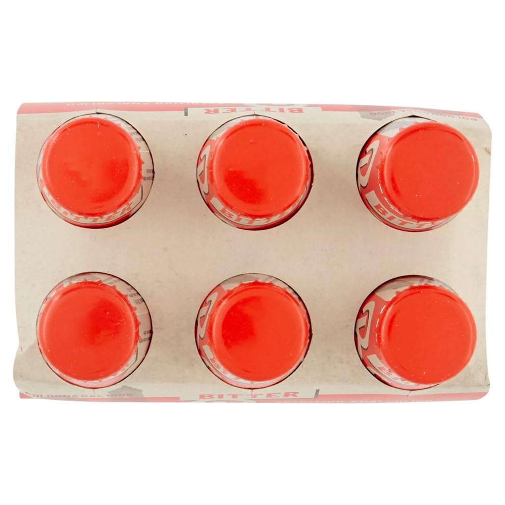 Bitter Salfa Lot de 24 bouteilles jetables en verre pour apéritif italien sans alcool 10 cl + 1 boîte de thé glacé San Benedetto au citron sans sucre 330 ml
