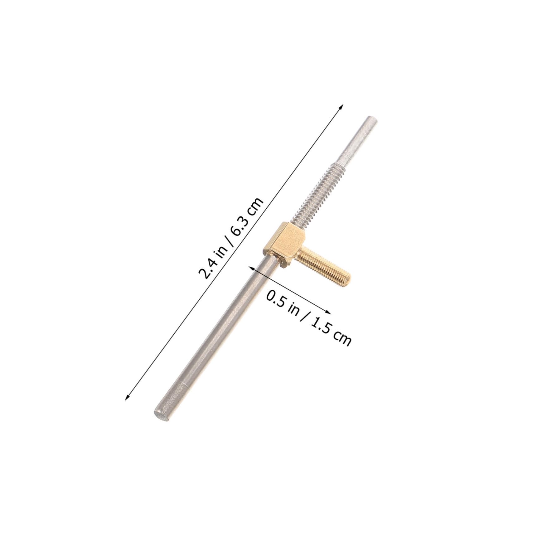 Garneck 2Pcs Cello Bow Frog Screw Professional Bow Part Easy to Install String Instrument Accessory Compact and Lightweight Design for Cello Repair and Maintenance