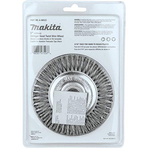 Makita A-98522 5" Stringer Bead Twist Wire Wheel, 5/8"-11 - image 4