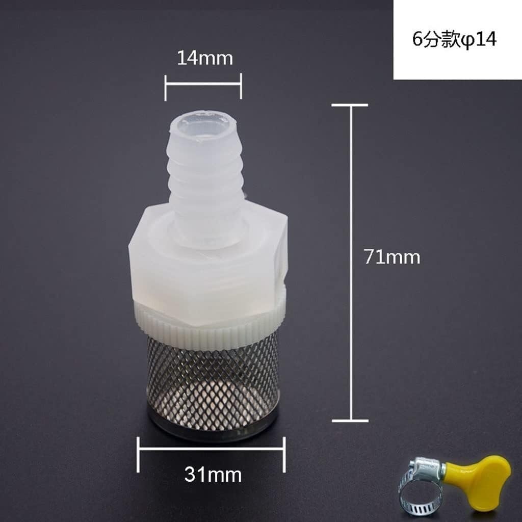 Filtr siatkowy, filtr pompy wodnej, pompa filtrująca wodę, pompa filtrująca wodę, 1 x filtr do węża 10 ~ 25 mm, filtr siatkowy ze stali nierdzewnej 0,5 cala, pompa wodna do akwarium, filtr do