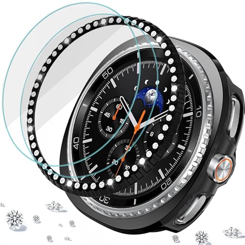 Lunette strass et verre trempé pour Galaxy Watch 8 Classic 46mm