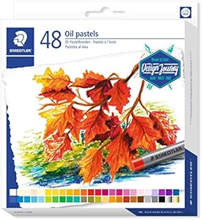 STAEDTLER 2420 C48 Design Journey Oil Pastels - Assorted Colours (Pack of 48)