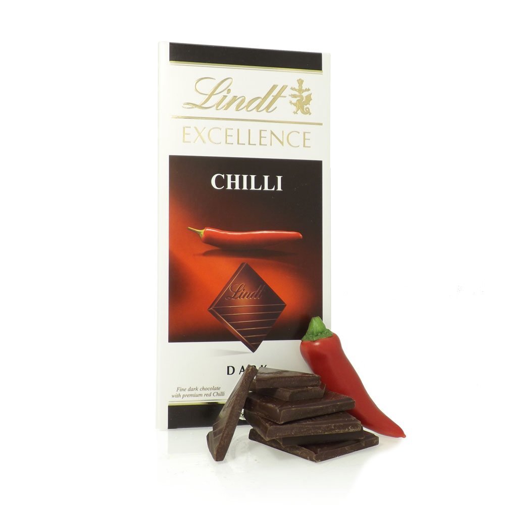 リンツエクセレンスダークチョコレートバー、チリ、3.5オンス（6個入り） Lindt Excellence Dark Chocolate