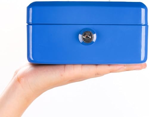 Miniatura 5 de Decaller - Caja de dinero con ranura para niños, caja de dinero pequeña con bandeja para dinero y cerradura de llave, 6 15 pulgadas x 5 pulgadas x 3