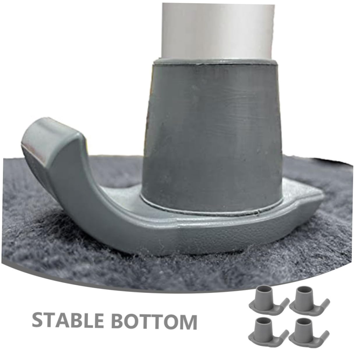6pezzi Sci Walker Glides Piedini Antiscivolo Accessori per Deambulatore Sottobicchieri Sliders Portatili Robusti