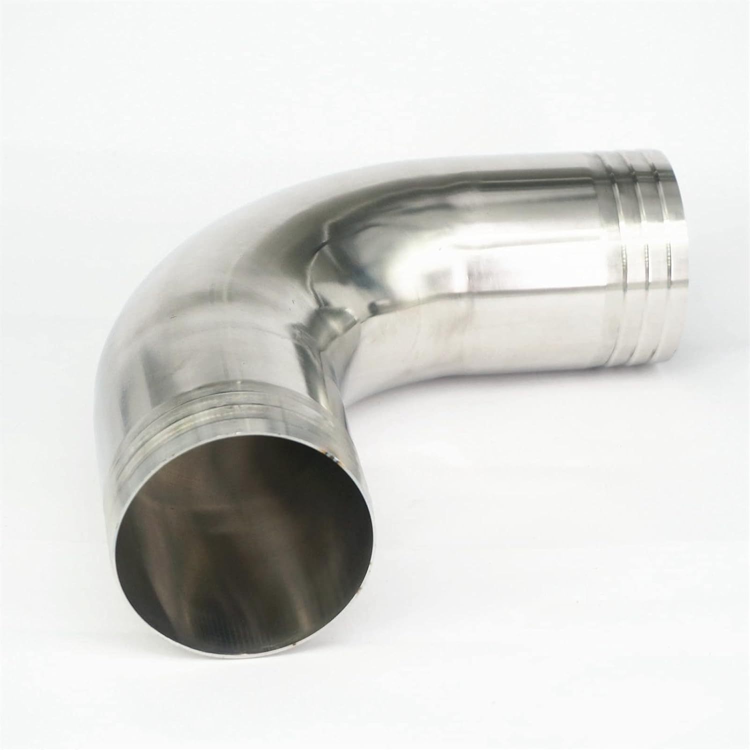 Fit for 76mm 3" I/D Hose Barbed 304 Stainless Steel Sanitary 90 Degree Elbow Pipe Fitting Connnector