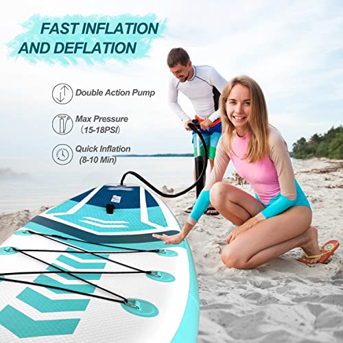 Joyexer Inflatable Stand Up Paddle Board-10'5"X31"X6" Sup Isup Board Including Adjustable Paddle,Travel Backpack,Waterproof Phone Case,Leash,Hand Pump,Repair Kit,For All Skill Levels Youth & Adult #TOP4