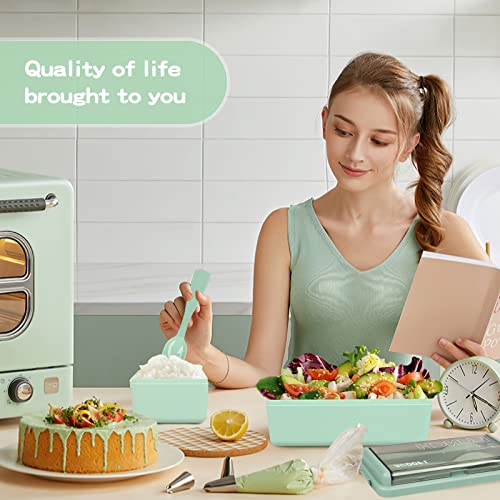 Ohmzpere Bento Box Adult Lunch Box New Upgrade, 32Pcs Japanese Bento Box With Accessories,Super Large Capacity Adult Leak-Proof Bento Lunch Box #TOP5
