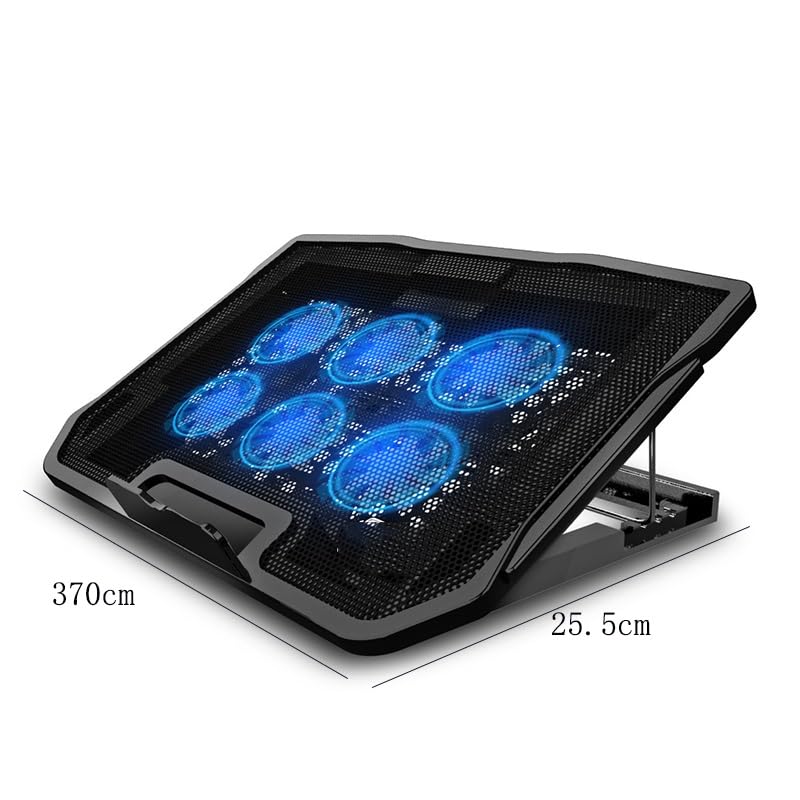 Metal Mesh 6-Fan Silent Laptop Computer Cooler