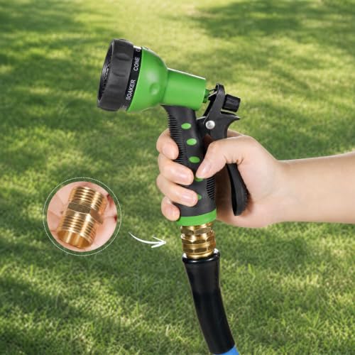 Image of SheeChung Male to Male Hose Adapter, 3 /4 inch GHT Male to 3 /4 inch NPT Male Garden Hose Connectors, Heavy Duty Brass Water Hose Fittings Coupler - 2 Pack