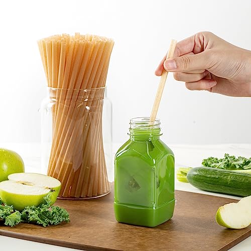 Image of Restaurantware-Basic Nature Disposable Straws,Sustainable Straws - Sturdy, Won't Alter Flavors, Brown PLA /Coffee Ground Straw, For Hot And Cold Drinks