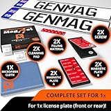 GENMAG® 1x Magnetic Number Plate Holder [Extra Strong & Universal] Frameless License Plate Holder for Cars | Magnetic Number Plate Kit | Invisible Car Registration Plate Frames | Removable - Image 3