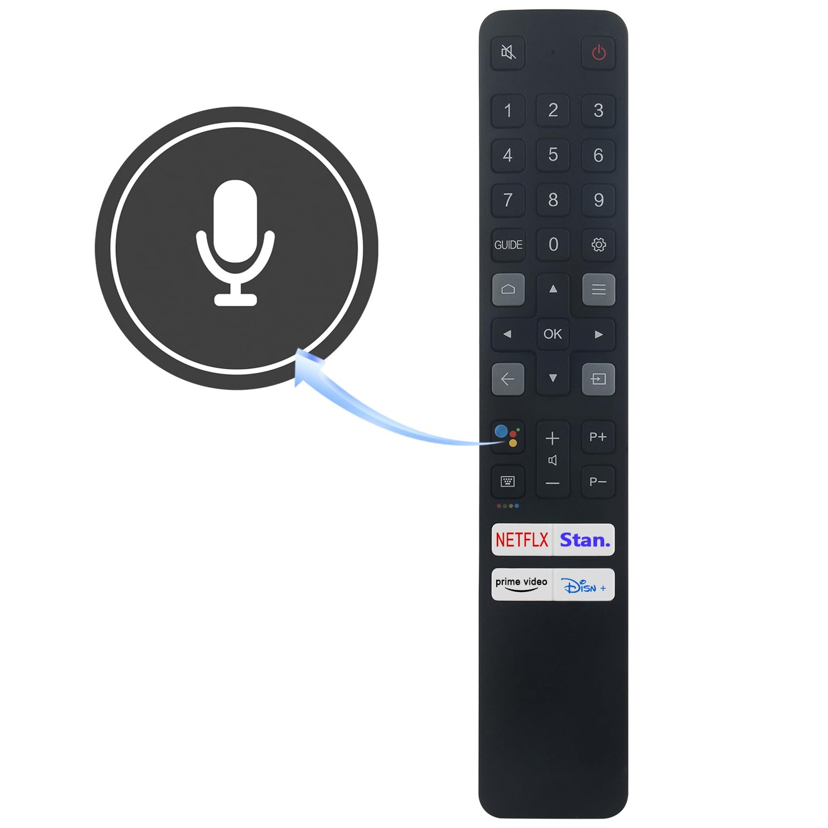 06-BTZNYY-ARC901V RC901V FMR1 VINABTY Telecomando vocale per iFFALCON F510B K610B/TCL Android TV
