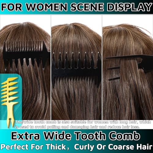 Peine de Dientes Anchos para Hombre para Estilo y Textura miniatura 4