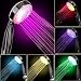 Produktbild eTTG Duschkopf mit 7 farbigen LED-Leuchten, mit wechselnden Farben, für Badezimmer, Dusche, mit Air Turbo (Schlauch nicht enthalten)
