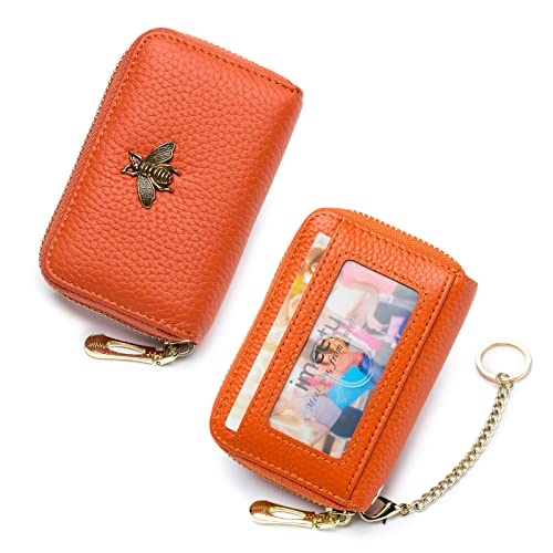 imeetu (Bundle of 2 Sets) RFID Credit Card Holder with Removable Keychain ID Window