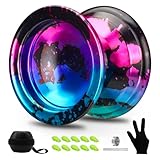 CADEAU IDÉAL POUR LES ENFANTS - Ce yoyo en alliage est offert dans un élégant coffret cadeau. Il est idéal pour vos enfants, votre famille et vos amis. Il améliore la dextérité des doigts, la réactivité cérébrale et la coordination œil-main. Recommandé pour les enfants qui s'entraînent quotidiennement ou en compétition.