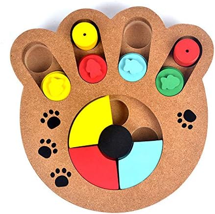 Xsesen Dog Interactive Puzzle Game Dog Toys,Pet IQ Intelligent Toy Smart Dog Puzzle Toys for Beginner,Puppy Treat Dispenser Interactive…