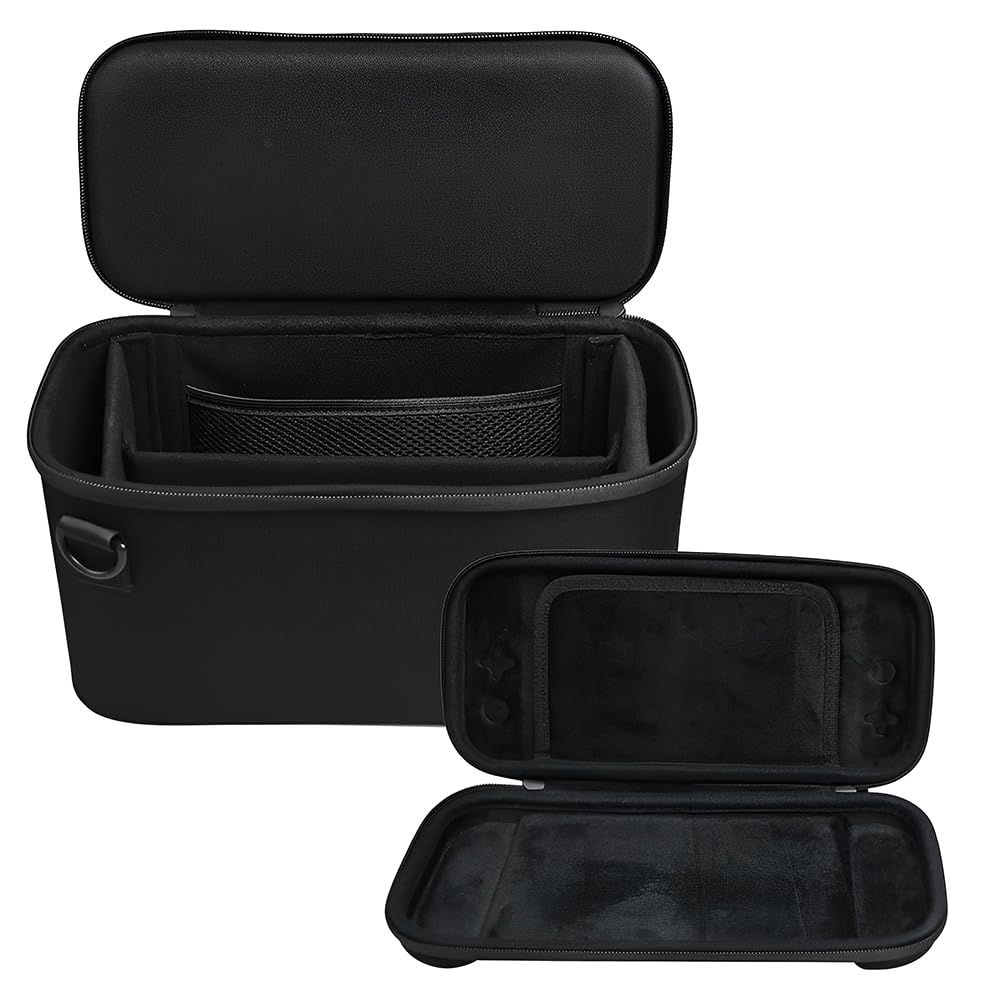 LYEAA Custodia per console di gioco portatile per Switch 2 con guscio rigido antiurto e partizionamento intelligente
