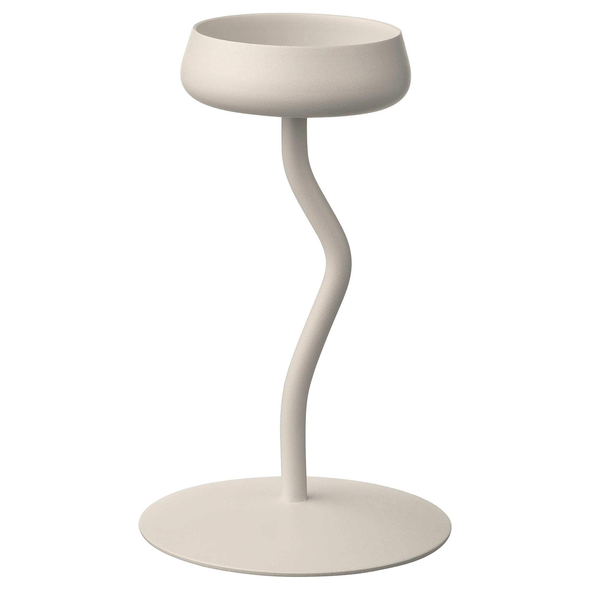 Bougeoir pilier blanc SILVERPÄRON 20 cm pour bougies épaisses