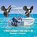 Qiclear OEM Upgrade 9.25 x 9 &10&11 Pitch 14 Spline Tooth Aluminum Boat Propeller fit Mercury Outboard Tohatsu Motos 9.9/12/15/18HP/20HP,NSM NSF MFS, 2-1/2