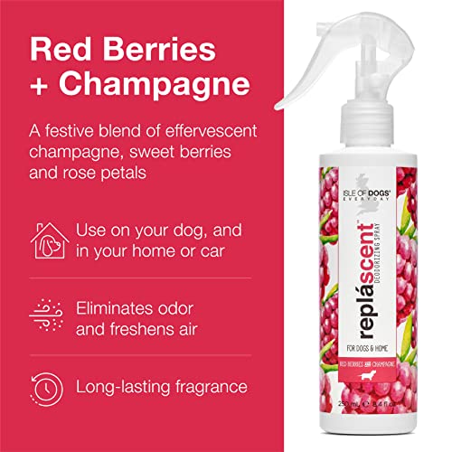 Image of Isle of Dogs Odor Neutralizing Spray, 8 Fluid Ounce, Red Berries and Champagne