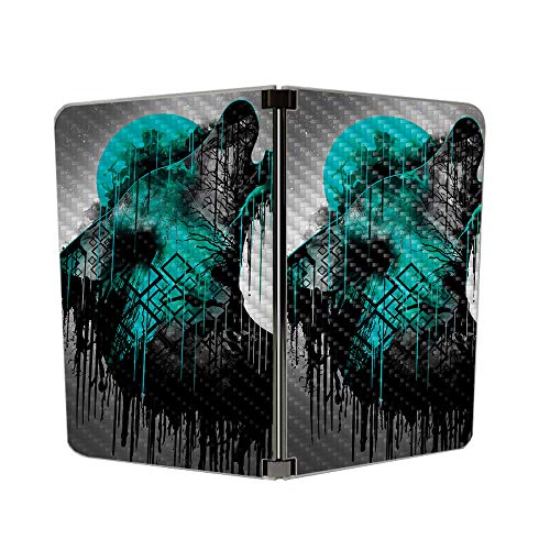 Image of MIGHTY SKINS MightySkins Carbon Fiber Skin for Microsoft Surface Duo - Under The Moon | Protective, Durable Textured Carbon Fiber Finish | Easy to Apply | Made in The USA