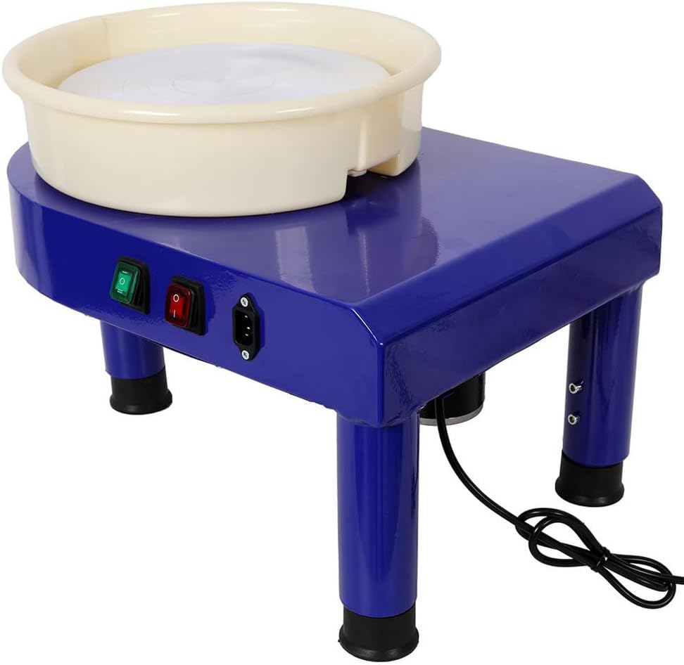 11inch Pottery Wheel, Professional Pottery Wheel for Adults,60-300RPM Adjustable Speed,Foot Pedal Control & Detachable Basin,Ideal for Art Craft DIY and Pottery Work