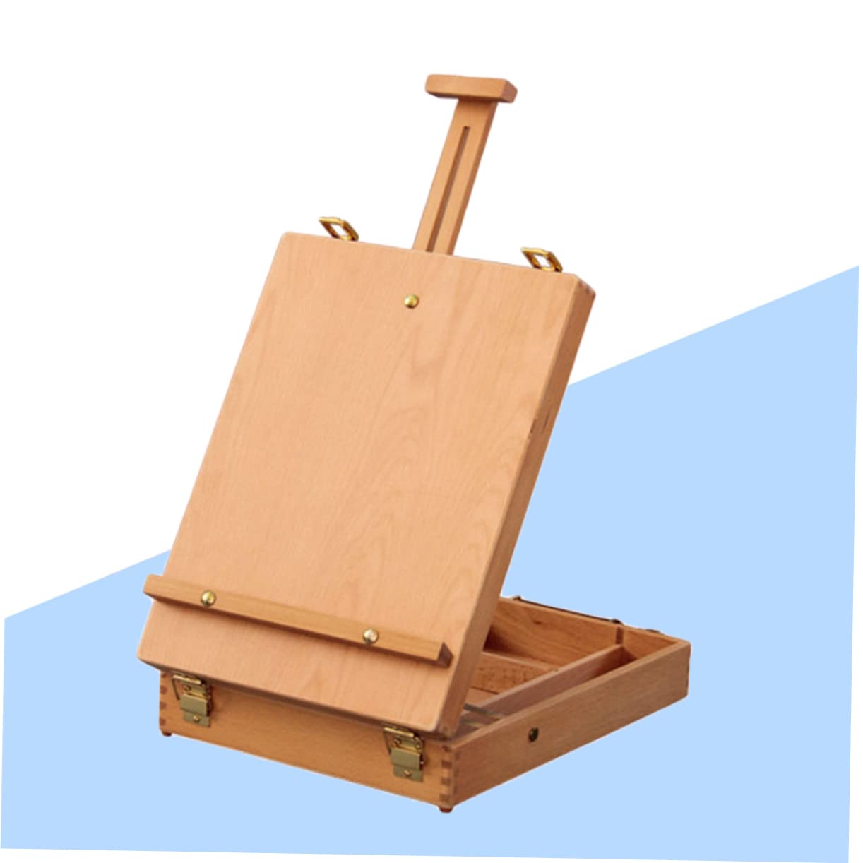 STOBOK Holz Staffelei Mit Verstellbarer Höhe Und Integriertem Stauraum Für Künstlerbedarf Tragbare Und Zeichentischstaffelei Für Outdoor Und Indoor-nutzung Für Anfänger Und
