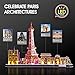 CubicFun 3D Puzzles for Kids Ages 8-10 LED Paris Cityline, Toys for Kids Arts and Crafts for Kids Ages 8-12 STEM Projects for Kids Ages 8-12 Gifts for Girls Boys Easter Gifts for Kids Home Decor