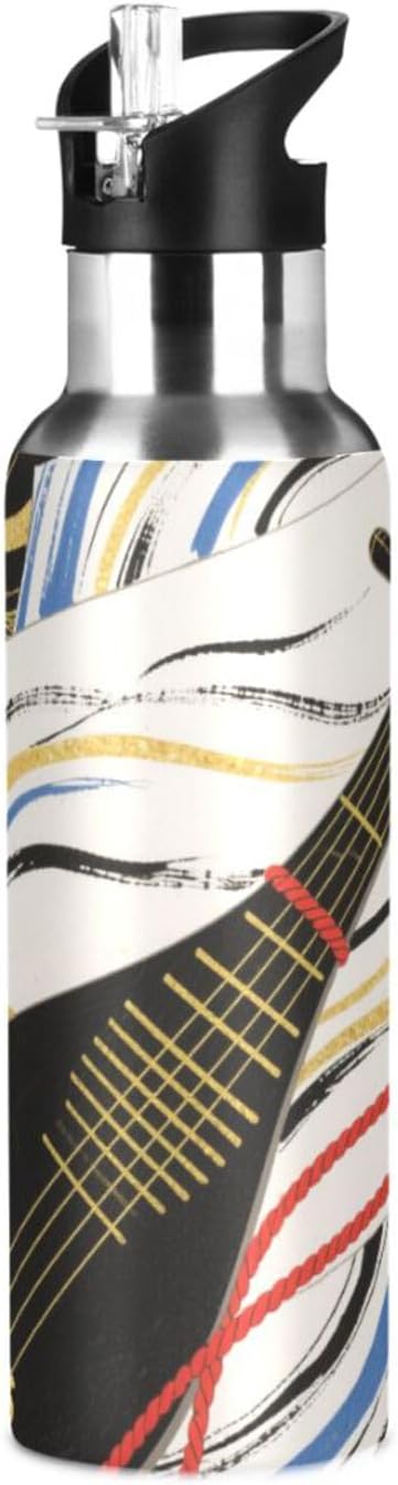 Pipa Japanese Leakproof Sports Insulated Water Bottle With Straws Leak-proof Keeps Hot and Cold for HomeOfficeTravelSportsSchool 20 OZ