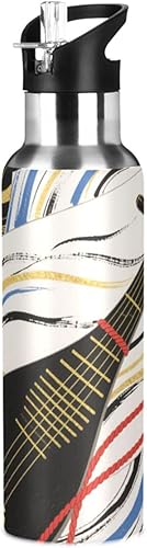 Pipa Japanese Leakproof Sports Insulated Water Bottle With Straws Leak-proof Keeps Hot and Cold for HomeOfficeTravelSportsSchool 20 OZ