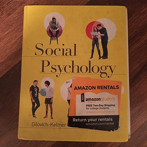 Social Psychology (Fourth Edition) -  Gilovich, Tom, Hardcover