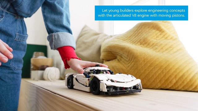 LEGO Technic Koenigsegg Jesko Absolut White Hypercar 42184