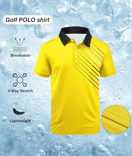Image of ZITY Golf Polo Shirts for Men Short Sleeve UPF 50+ Athletic Tennis T-Shirt