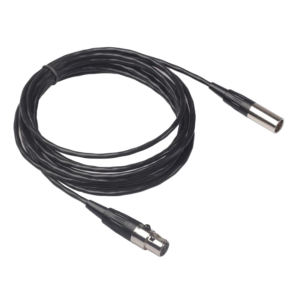 Seadream Mini XLR 3-poliger Stecker auf Mini-XLR 3-polige Buchse Pro Mikrofonkabel (3 Meter)
