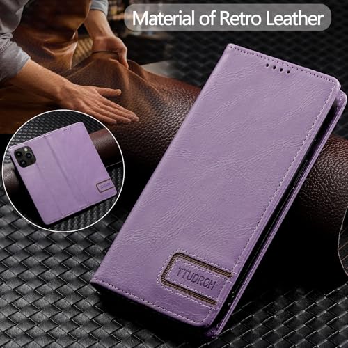 Coque cuir iPhone 14 Pro vert étui magnétique de qualité supérieure
