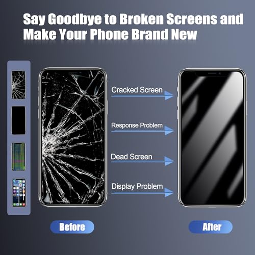 Écran LCD pour iPhone 13 Pro Max de 6,7 pouces avec vitre tactile et châssis de réparation