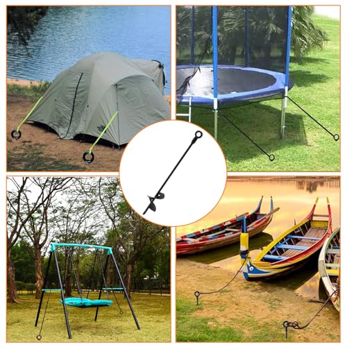 Anclajes de suelo para carpas y camas elásticas con cabeza de conversión 3