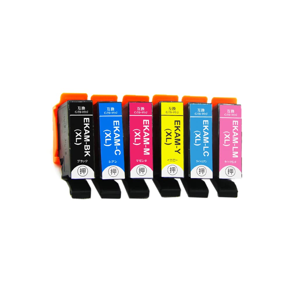 Amazon.co.jp: 【pomme】 KAM-6CL-L 染料 6色セット 増量 エプソン対応