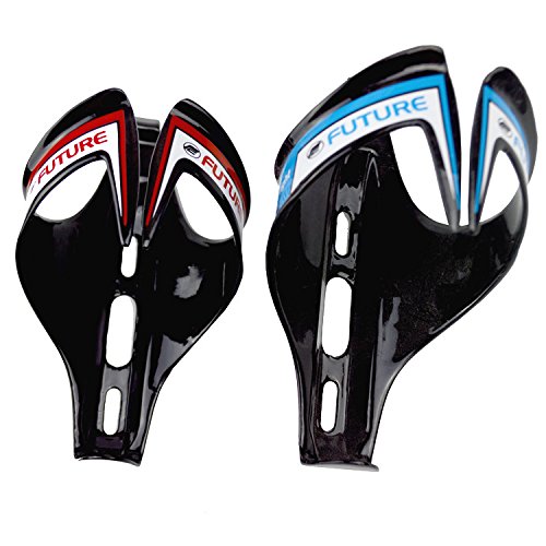 Generic 2pcs Bottle cage red : 2pcs/Lots Italy Full Carbon Bottle Cages Bike Bottle Holder Bicycle Parts red Cycling